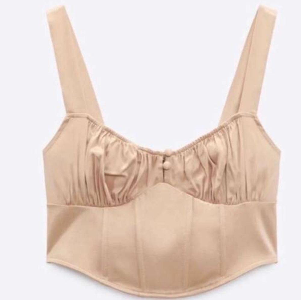 ZARA Satin Effect Corset - Picture 2 of 4
